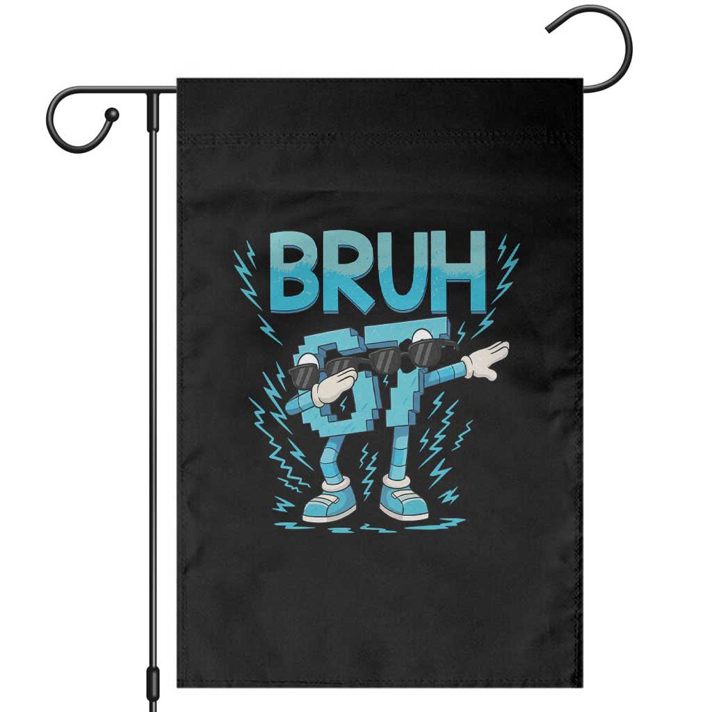 67 Bruh Meme Garden Flag Funny Six Seven Italian Brainrot TS14 Black Print Your Wear