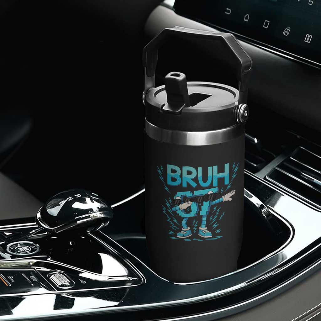 67 Bruh Meme Flip Straw Tumbler Funny Six Seven Italian Brainrot TS14 Print Your Wear