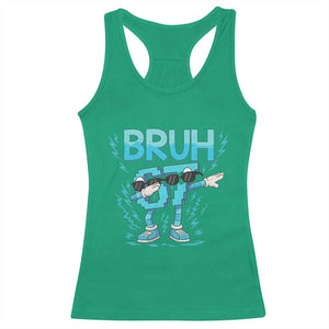 67 Bruh Meme Racerback Tank Top Funny Six Seven Italian Brainrot TS14 Irish Green Print Your Wear