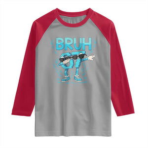 67 Bruh Meme Raglan Shirt Funny Six Seven Italian Brainrot TS14 Sport Gray Red Print Your Wear
