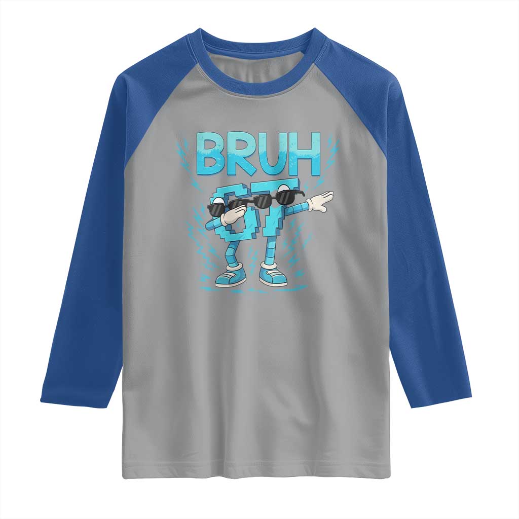 67 Bruh Meme Raglan Shirt Funny Six Seven Italian Brainrot TS14 Sport Gray Royal Print Your Wear