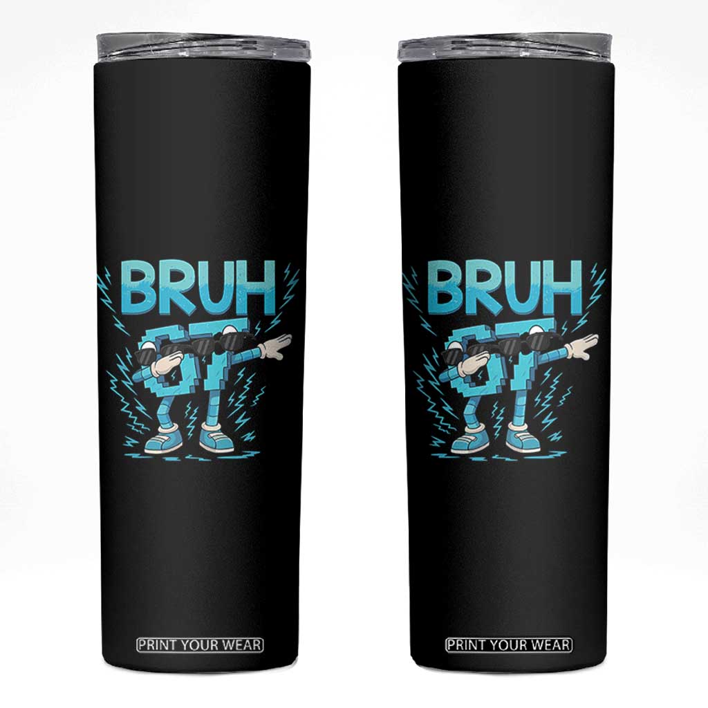 67 Bruh Meme Skinny Tumbler Funny Six Seven Italian Brainrot TS14 Black Print Your Wear