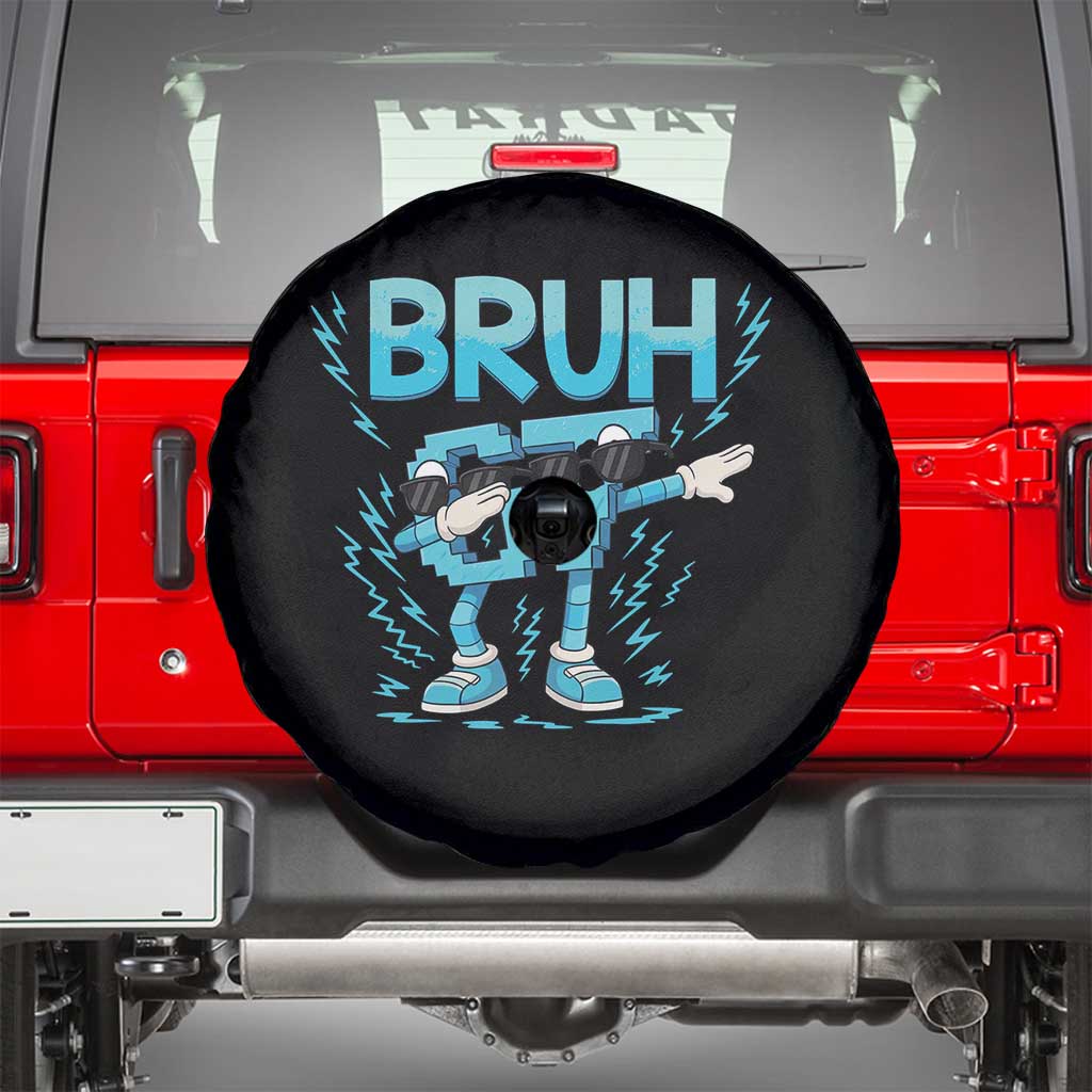 67 Bruh Meme Spare Tire Cover Funny Six Seven Italian Brainrot TS14 Black Print Your Wear