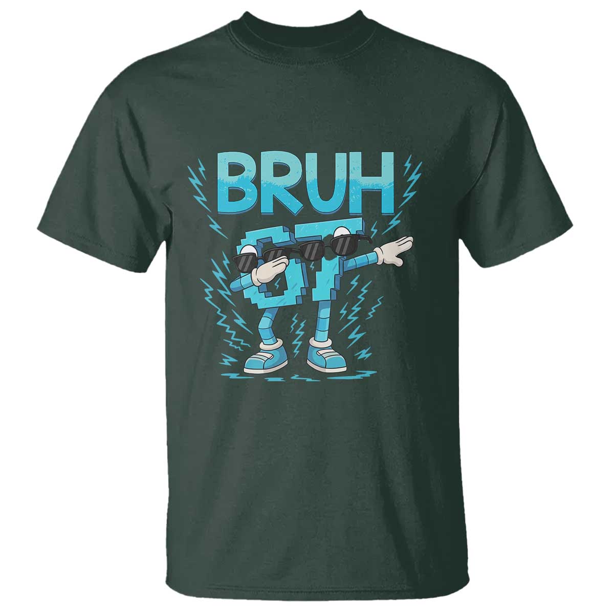 67 Bruh Meme T Shirt Funny Six Seven Italian Brainrot TS14 Dark Forest Green Print Your Wear