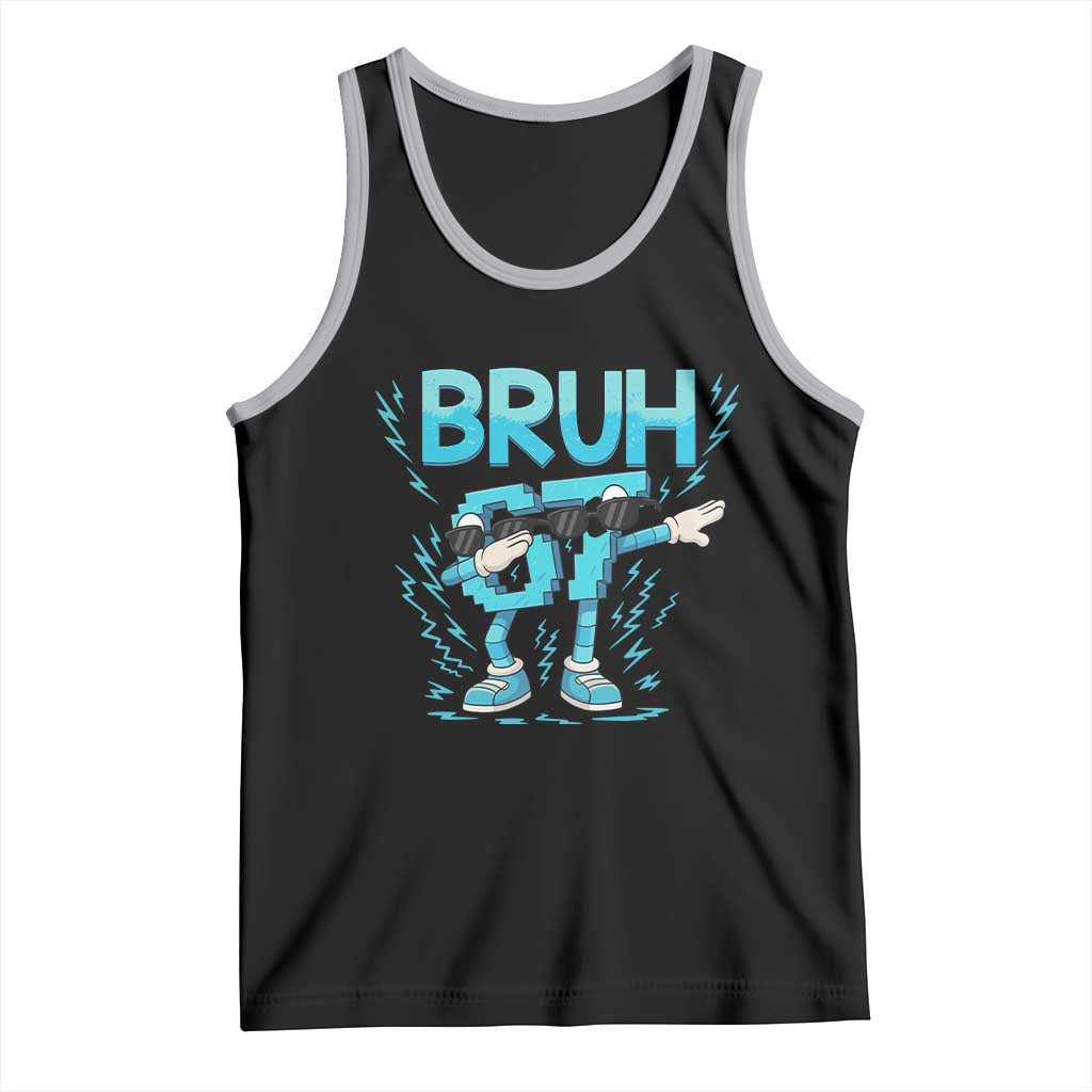 67 Bruh Meme Tank Top Funny Six Seven Italian Brainrot TS14 Black Athletic Heather Print Your Wear