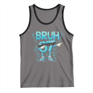 67 Bruh Meme Tank Top Funny Six Seven Italian Brainrot TS14 Deep Heather Black Print Your Wear