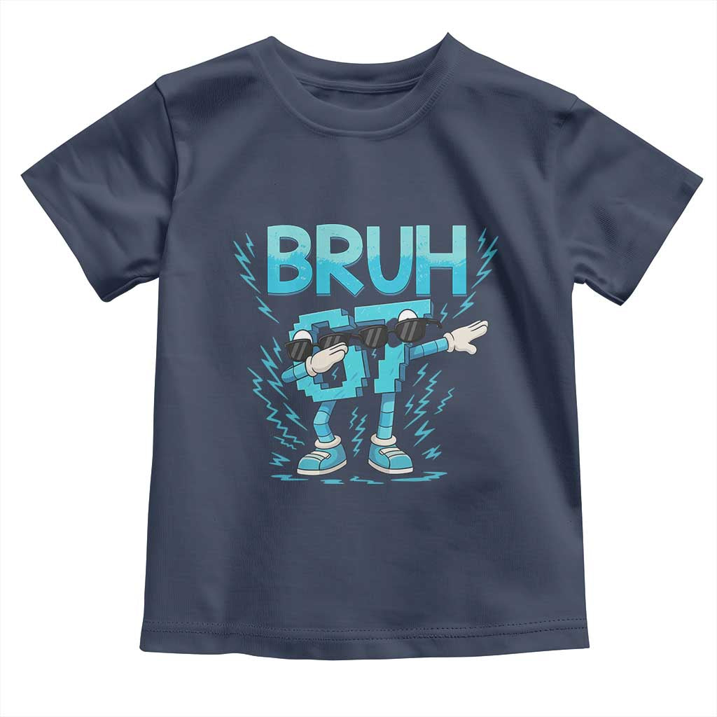 67 Bruh Meme Toddler T Shirt Funny Six Seven Italian Brainrot TS14 Navy Print Your Wear