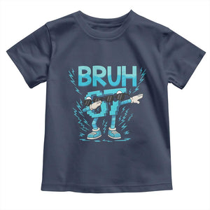 67 Bruh Meme Toddler T Shirt Funny Six Seven Italian Brainrot TS14 Navy Print Your Wear