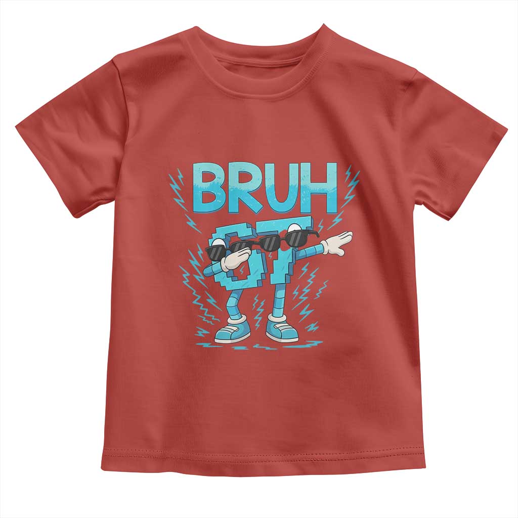 67 Bruh Meme Toddler T Shirt Funny Six Seven Italian Brainrot TS14 Red Print Your Wear