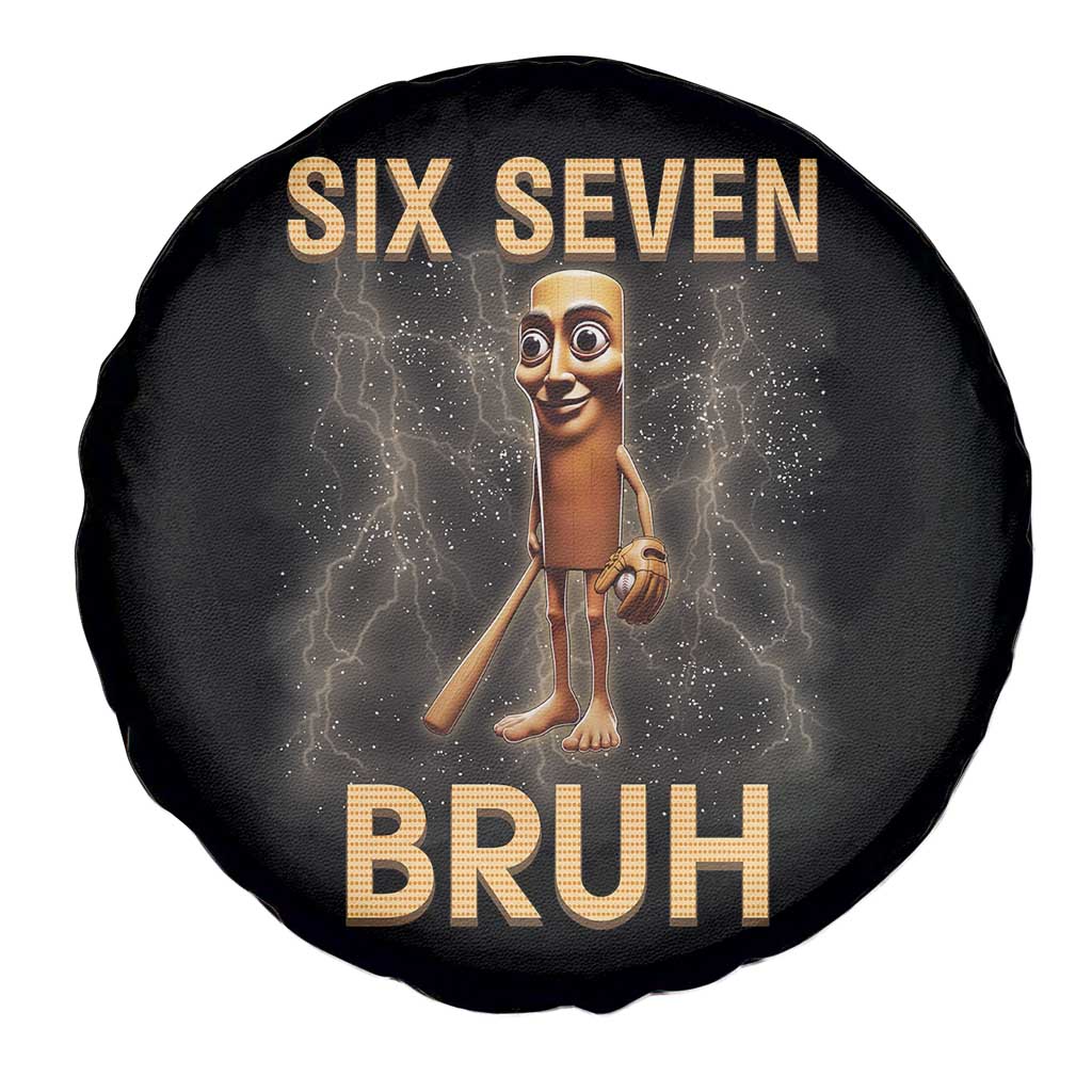 67 Bruh Meme Spare Tire Cover Funny Six Seven Tung Tung Sahur TS14 Print Your Wear