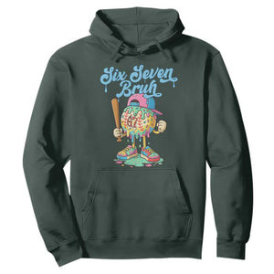 67 Bruh Meme Hoodie Ice Cream Drip Baseball Sport TS14 Dark Forest Green Print Your Wear