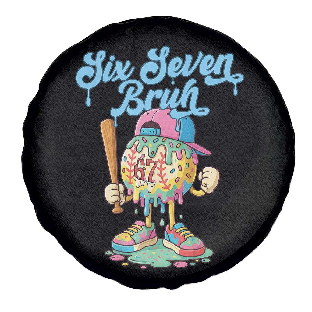 67 Bruh Meme Spare Tire Cover Ice Cream Drip Baseball Sport TS14 Print Your Wear