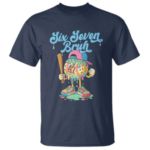 67 Bruh Meme T Shirt Ice Cream Drip Baseball Sport TS14 Navy Print Your Wear