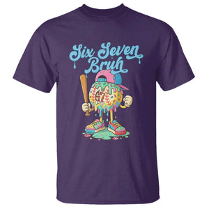 67 Bruh Meme T Shirt Ice Cream Drip Baseball Sport TS14 Purple Print Your Wear