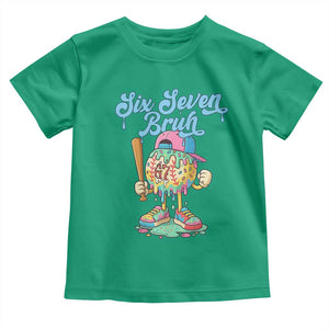 67 Bruh Meme Toddler T Shirt Ice Cream Drip Baseball Sport TS14 Irish Green Print Your Wear