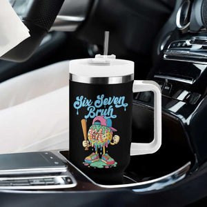 67 Bruh Meme Tumbler With Handle Ice Cream Drip Baseball Sport TS14 Print Your Wear