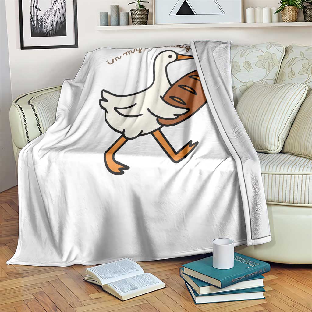 In My Sourdough Era Throw Blanket Funny Silly Goose Sourdough TS14 Print Your Wear
