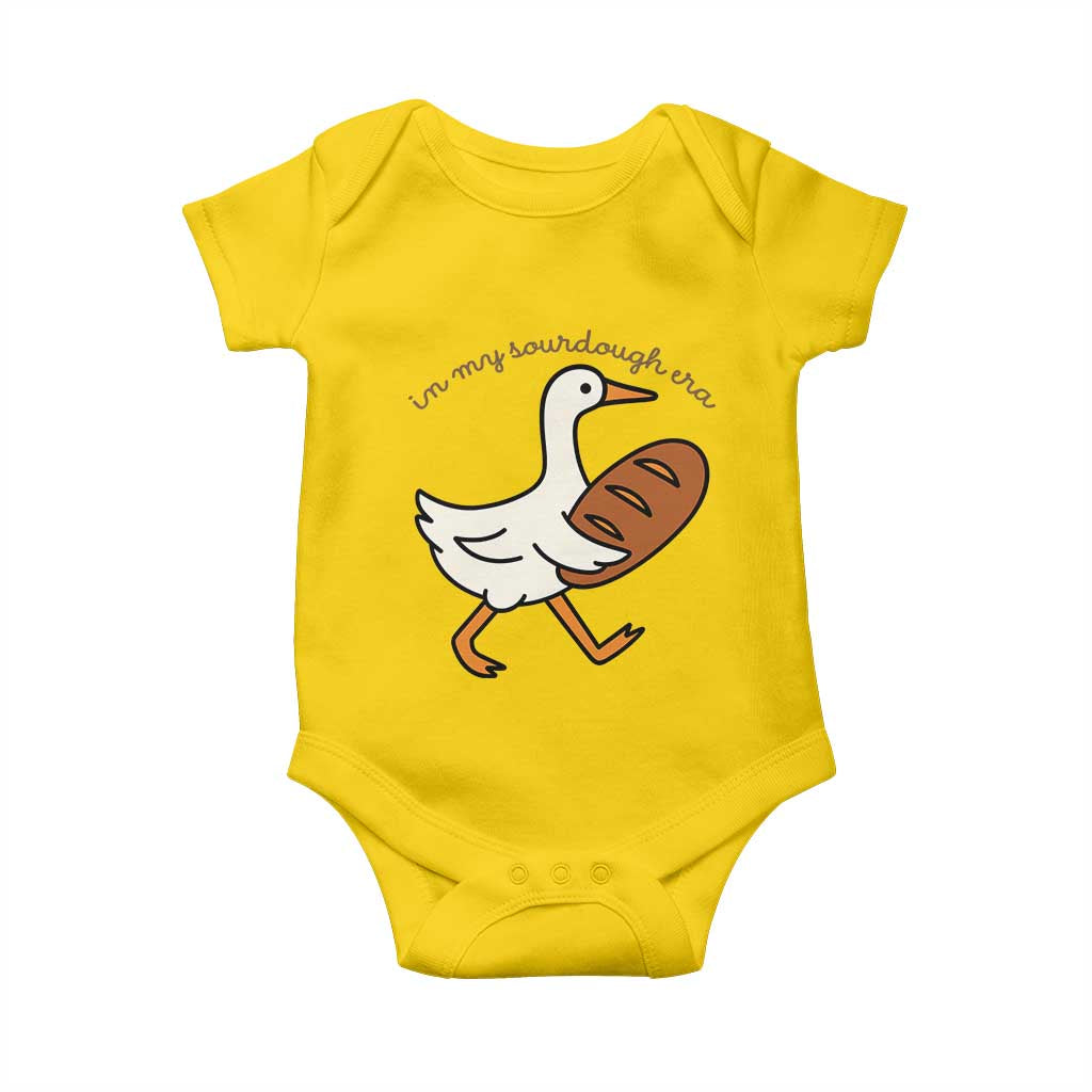 In My Sourdough Era Baby Onesie Funny Silly Goose Sourdough TS14 Daisy Print Your Wear