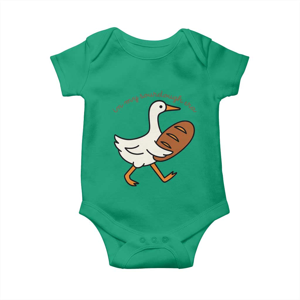 In My Sourdough Era Baby Onesie Funny Silly Goose Sourdough TS14 Irish Green Print Your Wear