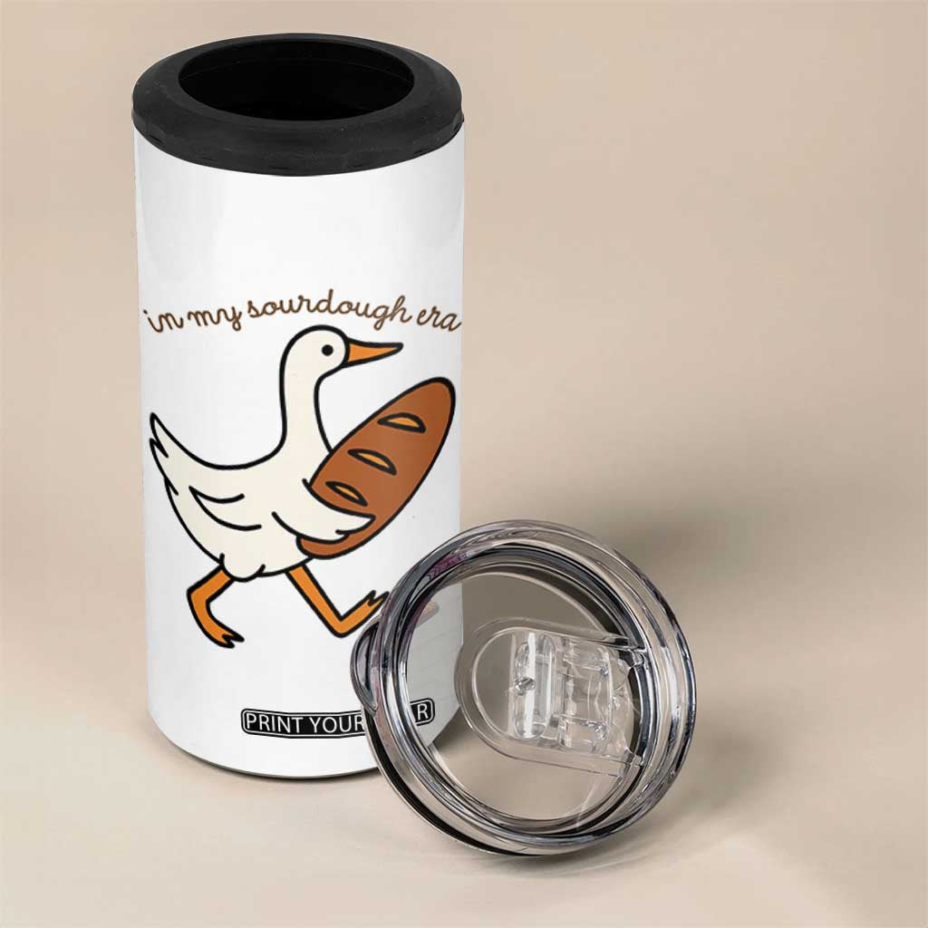 In My Sourdough Era 4 in 1 Can Cooler Tumbler Funny Silly Goose Sourdough TS14 Print Your Wear