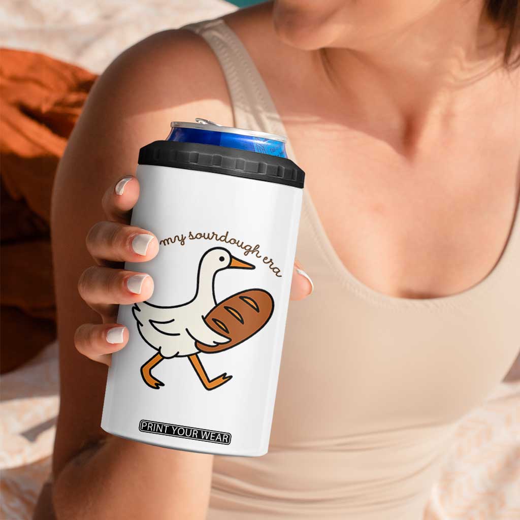 In My Sourdough Era 4 in 1 Can Cooler Tumbler Funny Silly Goose Sourdough TS14 Print Your Wear