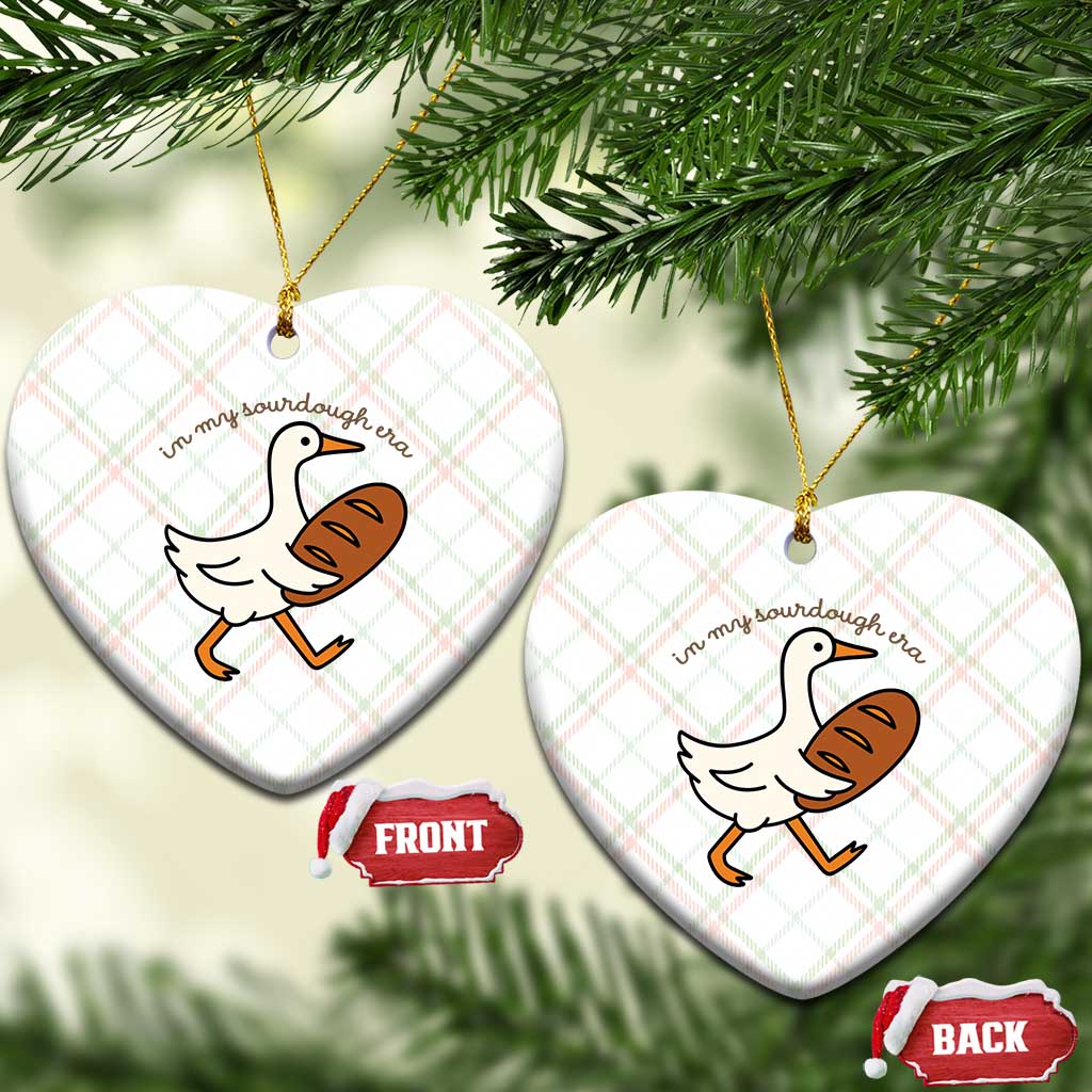 In My Sourdough Era Ceramic Ornament Funny Silly Goose Sourdough TS14 Print Your Wear