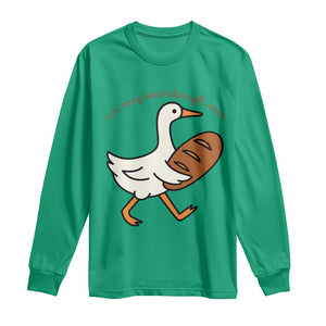 In My Sourdough Era Long Sleeve Shirt Funny Silly Goose Sourdough TS14 Irish Green Print Your Wear