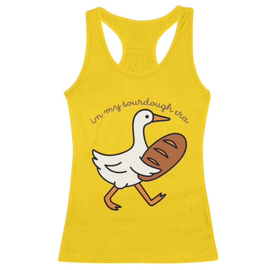 In My Sourdough Era Racerback Tank Top Funny Silly Goose Sourdough TS14 Daisy Print Your Wear