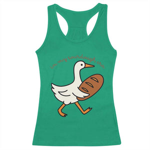 In My Sourdough Era Racerback Tank Top Funny Silly Goose Sourdough TS14 Irish Green Print Your Wear