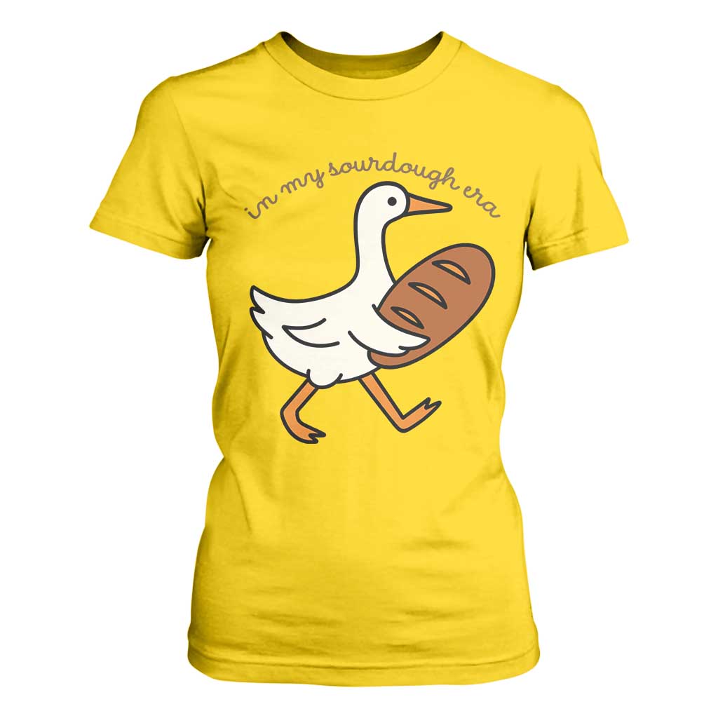 In My Sourdough Era T Shirt For Women Funny Silly Goose Sourdough TS14 Daisy Print Your Wear