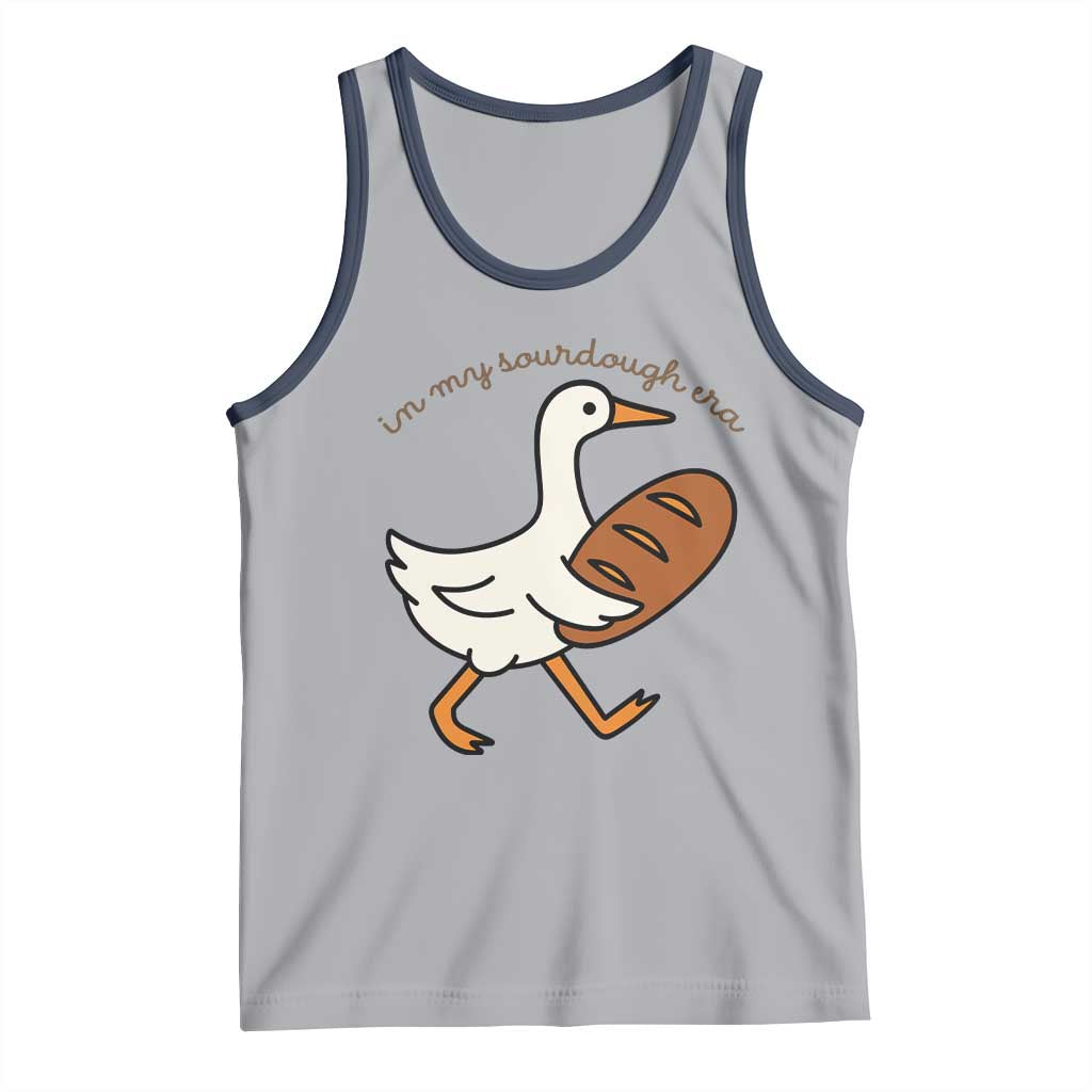 In My Sourdough Era Tank Top Funny Silly Goose Sourdough TS14 Athletic Heather Navy Print Your Wear