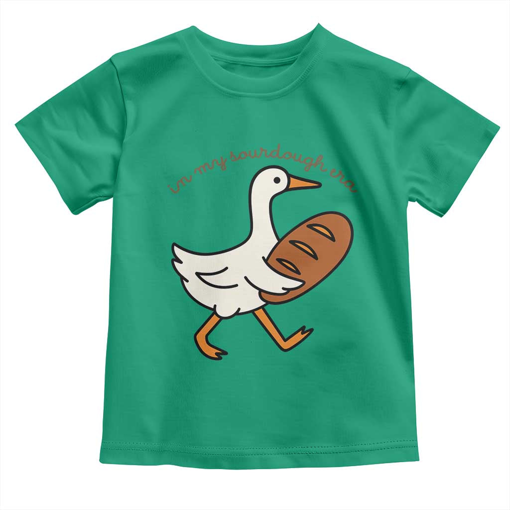 In My Sourdough Era Toddler T Shirt Funny Silly Goose Sourdough TS14 Irish Green Print Your Wear