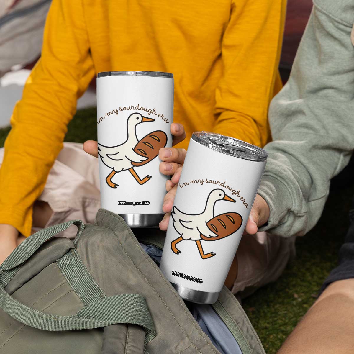 In My Sourdough Era Tumbler Cup Funny Silly Goose Sourdough TS14 Print Your Wear