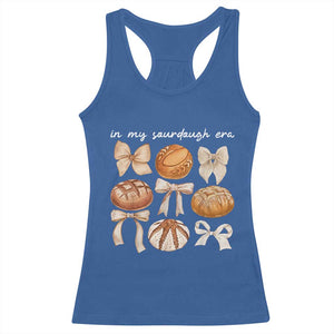 In My Sourdough Era Racerback Tank Top Coquette Bows Baking Bread Lover TS14 Royal Blue Print Your Wear