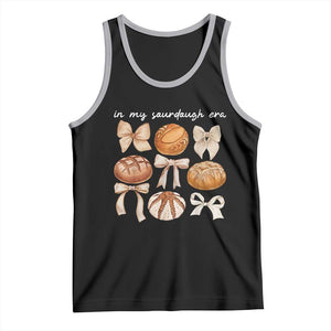 In My Sourdough Era Tank Top Coquette Bows Baking Bread Lover TS14 Black Athletic Heather Print Your Wear