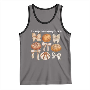 In My Sourdough Era Tank Top Coquette Bows Baking Bread Lover TS14 Deep Heather Black Print Your Wear