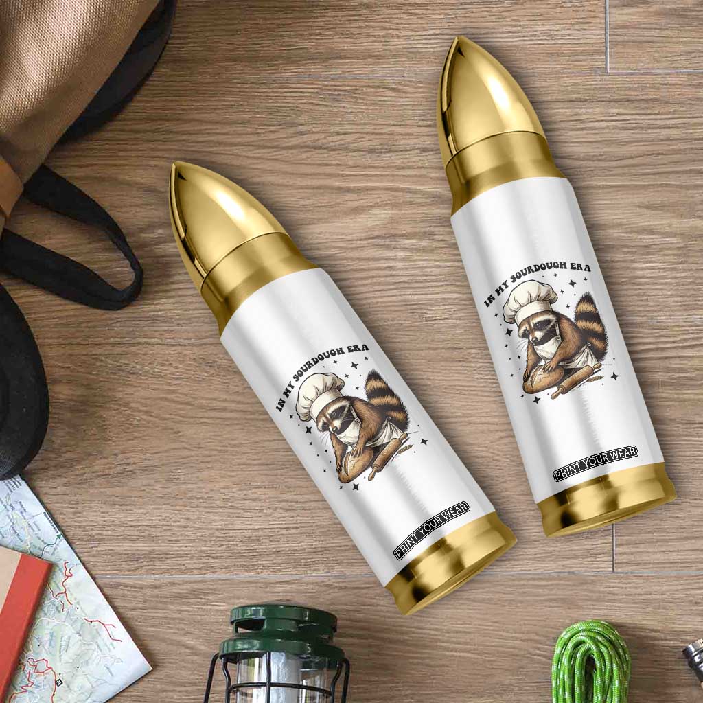 In My Sourdough Era Bullet Tumbler Funny Raccoon Baker TS14 Print Your Wear