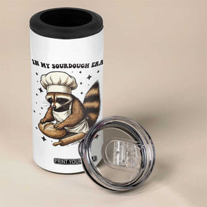 In My Sourdough Era 4 in 1 Can Cooler Tumbler Funny Raccoon Baker TS14 Print Your Wear
