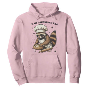 In My Sourdough Era Hoodie Funny Raccoon Baker TS14 Light Pink Print Your Wear