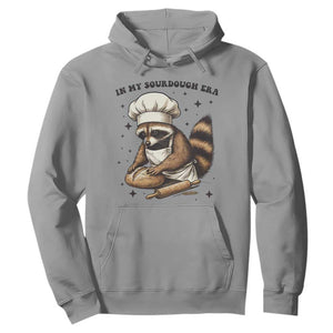 In My Sourdough Era Hoodie Funny Raccoon Baker TS14 Sport Gray Print Your Wear