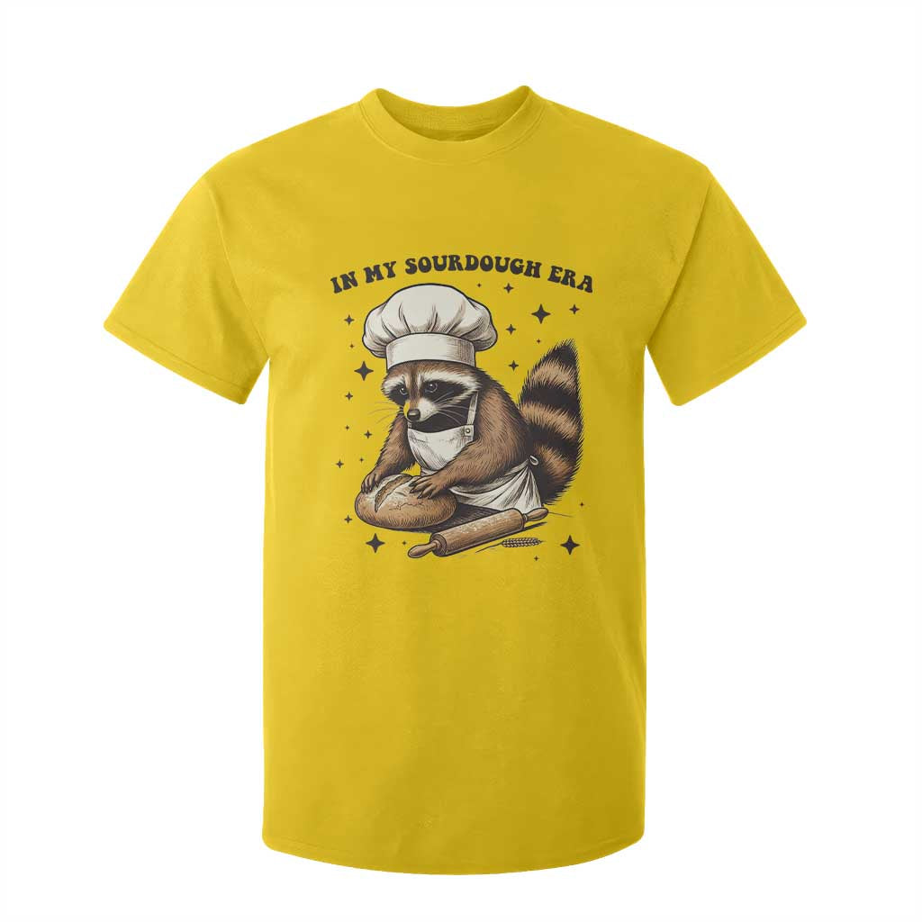 In My Sourdough Era T Shirt For Kid Funny Raccoon Baker TS14 Daisy Print Your Wear