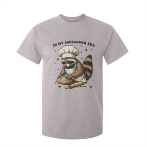 In My Sourdough Era T Shirt For Kid Funny Raccoon Baker TS14 Ice Gray Print Your Wear