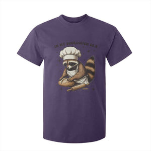 In My Sourdough Era T Shirt For Kid Funny Raccoon Baker TS14 Purple Print Your Wear
