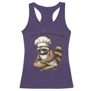 In My Sourdough Era Racerback Tank Top Funny Raccoon Baker TS14 Purple Print Your Wear