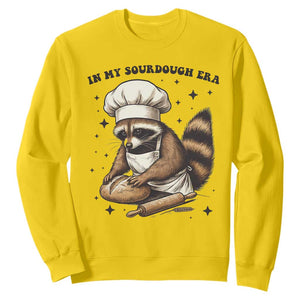 In My Sourdough Era Sweatshirt Funny Raccoon Baker TS14 Daisy Print Your Wear