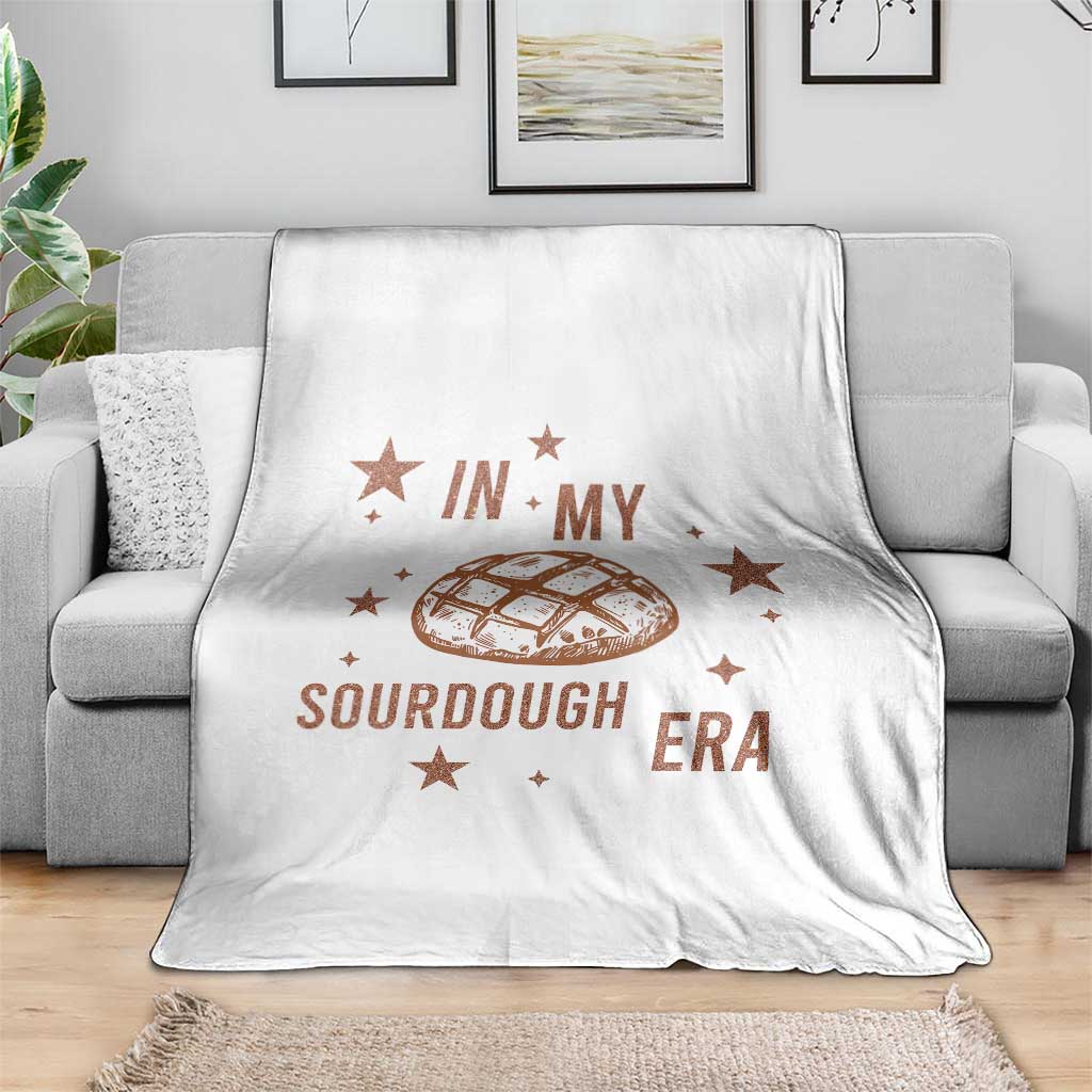 In My Sourdough Era Throw Blanket Funny Baking Bread Lover TS14 Print Your Wear