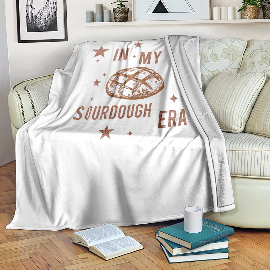 In My Sourdough Era Throw Blanket Funny Baking Bread Lover TS14 Print Your Wear