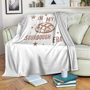 In My Sourdough Era Throw Blanket Funny Baking Bread Lover TS14 Print Your Wear