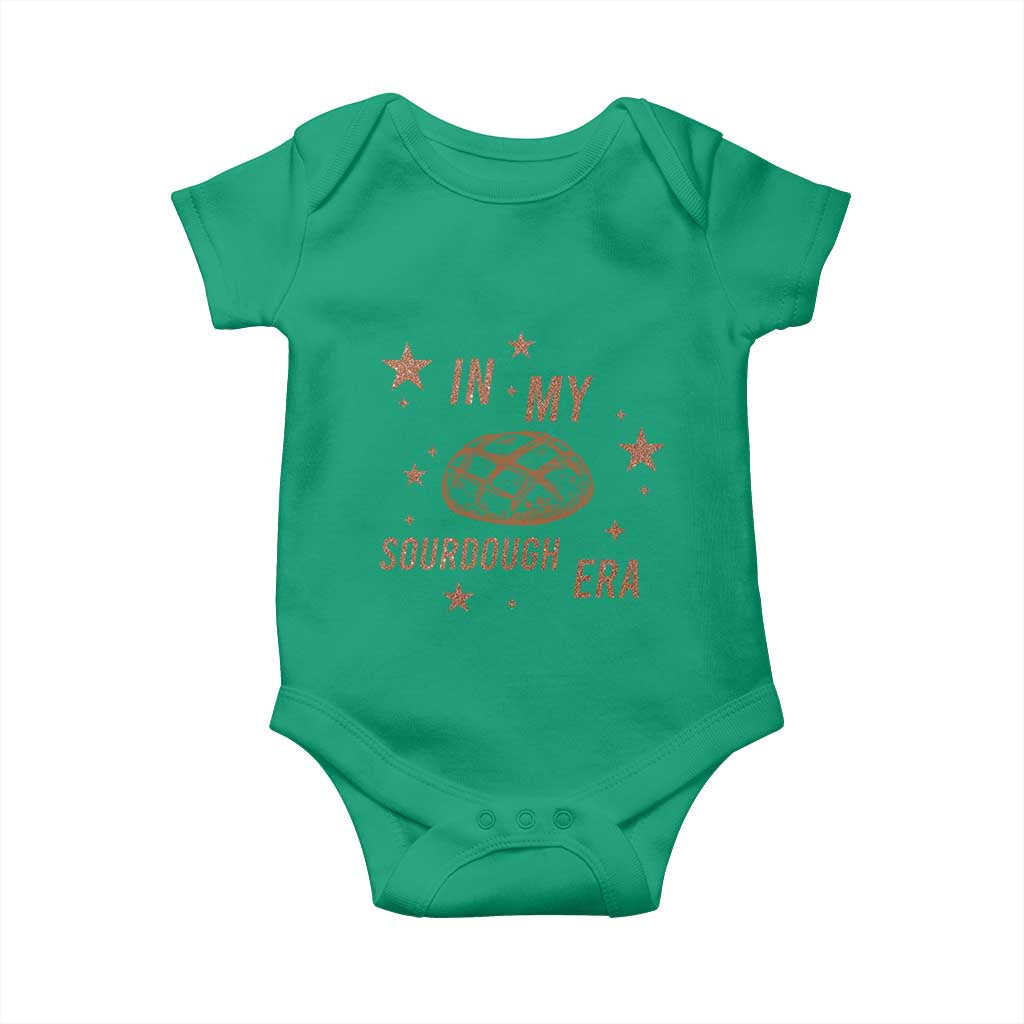 In My Sourdough Era Baby Onesie Funny Baking Bread Lover TS14 Irish Green Print Your Wear