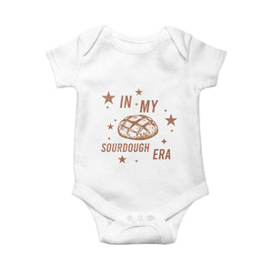 In My Sourdough Era Baby Onesie Funny Baking Bread Lover TS14 White Print Your Wear